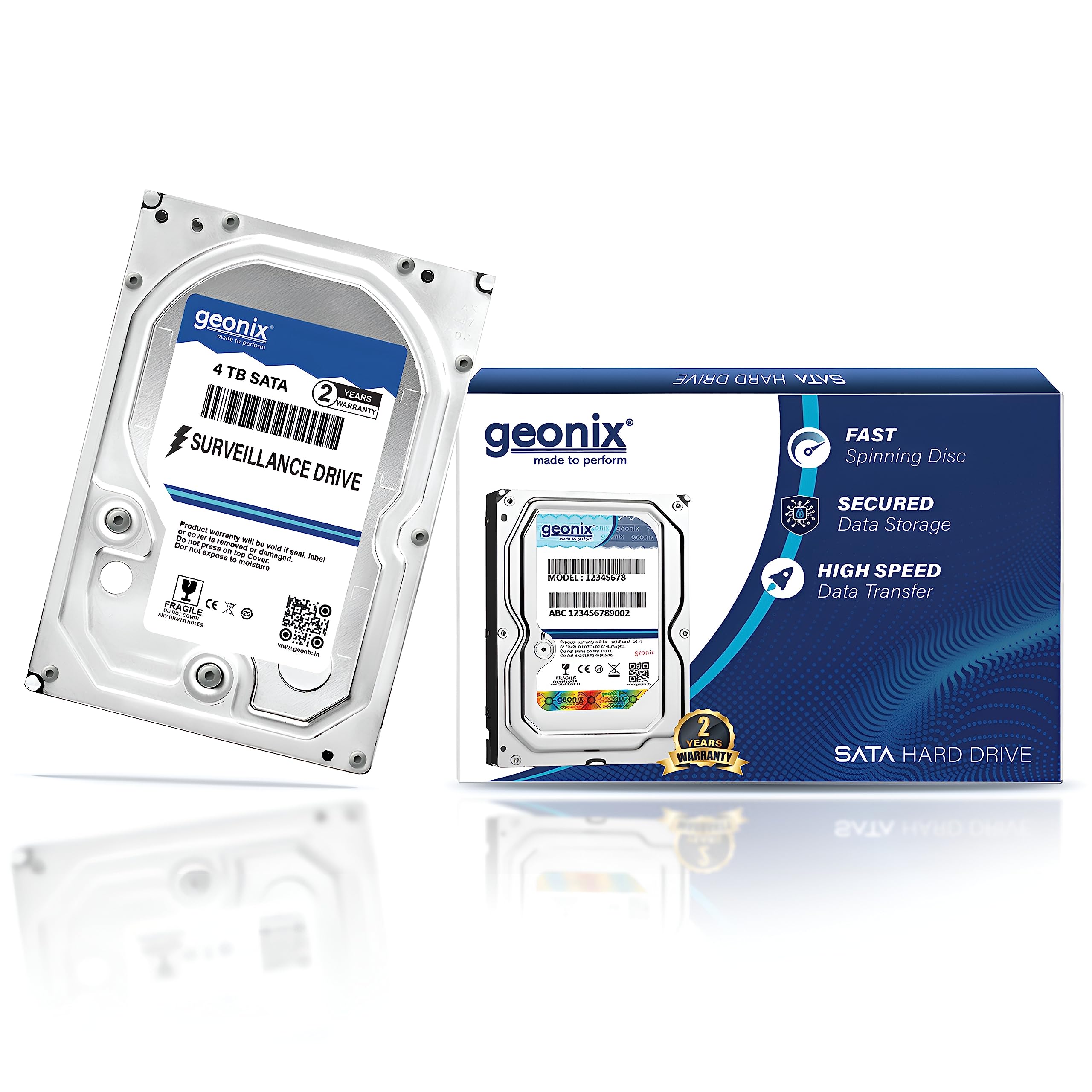 Geonix 4TB SATA Hard Drive for Desktop HDD – 8.89 cm (3.5 Inch